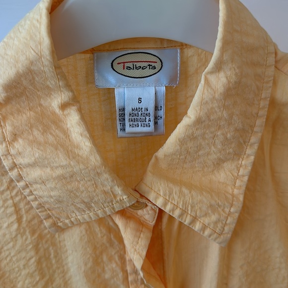 Talbots blouse light orange color - Picture 2 of 3